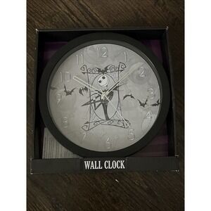 JACK SKELLINGTON The Nightmare Before Christmas 10" Round Wall Clock NEW NIB
